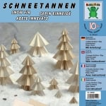 Комплект за оригами, Снежна елха, 30 x 30 cm, 125 g/m2, 10 листа