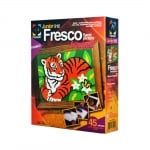 Креативен комплект рисунка с цветен пясък  Fresco, “Tiger and butterfly“