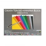 Блок цветен картон, 130 g/m2, 24х34 cm, 20 листа, интензивни цветове