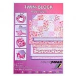 Блок 8 л. цветна хартия/ 16л. варио картон, А4, розово-лилави тонове