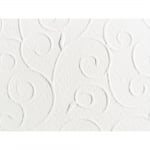 Преге картон, арабески, 220 g/m2, 50 x 70 cm, 1л, алпийско бял