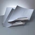 Фолио двустранно ламинирано  ALU, 100g/m2, 50 x 78 cm, 1р., сребърно/сребърно