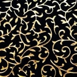 Хартия ръчна памучна с копринен гланц, 50g/m2, 50 x 70 cm, 1 л., черен / златен