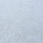 Хартия ръчна памучна, 50 g/m2, 50 x 70 cm, 1 л., бял с релефни цветя