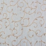 Хартия ръчна памучна, 50 g/m2, 50 x 70 cm, 1 л., бял с флорални мотиви