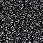 Хартия ръчна памучна, 50 g/m2, 50 x 70 cm, 1 л., черен с орнаменти бели