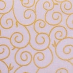 Хартия ръчна памучна, 65 g/m2, 50x70cm, 1 л., кремав със златни арабески