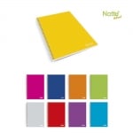 Тетрадка Notte Pastel, A4, спирала, Flexy корица, 100 л., ред, 60 g/m2