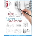 Книга на немски език TOPP, DIE KUNST DES ZEICHNENS 15 MINUTEN - ARCHITEKTUR, 96 стр.