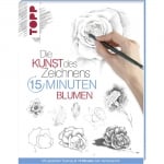 Книга на немски език TOPP, DIE KUNST DES ZEICHNENS 15 MINUTEN - BLUMEN, 96 стр.