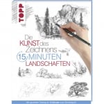 Книга на немски език TOPP, DIE KUNST DES ZEICHNENS 15 MINUTEN - LANDSCHAFTEN, 96 стр.