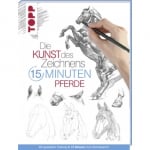 Книга на немски език TOPP, DIE KUNST DES ZEICHNENS 15 MINUTEN - PFERDE, 112 стр.