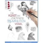 Книга на немски език TOPP, DIE KUNST DES ZEICHNENS 15 MINUTEN - VÖGEL, 96 стр.
