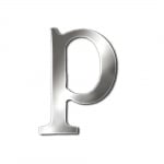 Декоративен символ RicoDesign, "p", SILVER, 32/23 mm