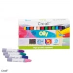 Комплект цветни маслени пастели CREALL Oily 12 цвята, 12 бр.