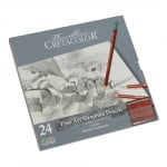 Комплект графитни моливи CLEOS FineArtGraphite, 24 бр., 9H-9B