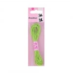Восъчно памучен шнур, ф 1 mm / 6 m, светлозелен