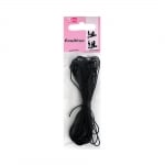 Восъчно памучен шнур, ф 1 mm / 6 m, черен