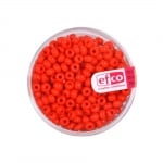 Индиански перли, непрозрачни, ф 3,5 mm, ~400 бр., червени