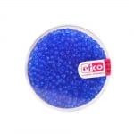 Индиански перли, прозрачни, ф 2,6 mm, ~1100 бр., сини
