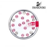 Кристали Swarovski Chatons, ф 4 mm, 20 бр., светла роза