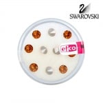 Кристали Swarovski Chatons, ф 5 mm, 10 бр., топаз