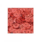 Кръгли пайети, релефни, ф 6 mm, ~ 500 бр., холограмно червено