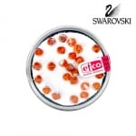 Перла многостенна Swarovski, 4 mm, 25 бр., топаз - АВ