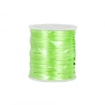 Сплетен шнур, сатен, 1,0 mm, 50 м. ролка, светлозелен, опаковка 50