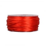 Сплетен шнур, сатен, 1.5 mm, 50 м. ролка, червен, опаковка 50