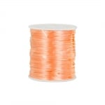 Сплетен шнур, сатен,1 mm, 50 м. ролка, оранжев, опаковка 50