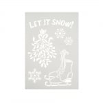 Шаблон, Let it snow, А4, 6 части