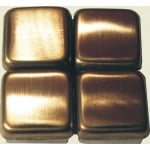 Мраморна мозайка, Gold, неръждаема стомана, 15 х 15 х 8 mm, 12бр