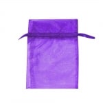 Торбичка подаръчна шифон, 12 x 17 cm, пурпурна