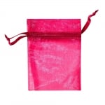Торбичка подаръчна шифон, 12 x 17 cm, розова