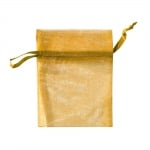 Торбичка подаръчна шифон, 12 x 17 cm, слънчево жълта