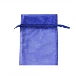 Торбичка подаръчна шифон, 12 x 17 cm, тъмносиня