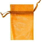 Торбичка подаръчна шифон, 15 X 24 cm, оранжева
