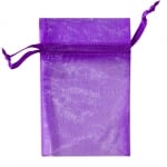 Торбичка подаръчна шифон, 15 X 24 cm, пурпурна