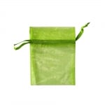 Торбичка подаръчна шифон, 9 x 12 cm, зелена