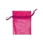 Торбичка подаръчна шифон, 9 x 12 cm, розова