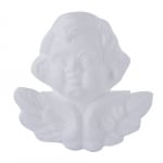 Ангелче от стиропор, бял, H 120 mm