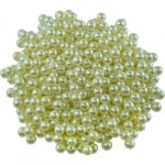 Декоративни перли, ф 10 mm, отвор ф 2 mm, 100 бр., екрю