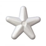 Звезда от стиропор, бял, 100 mm