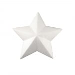Звезда с ръбове от стиропор, бял, 200 mm