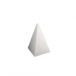 Пирамида от стиропор, бял, H 150 mm