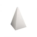 Пирамида от стиропор, бял, H 500 mm