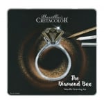 Комплект художествен Cretacolor, Diamond box, 15 части, метална кутия
