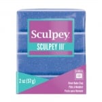Глина Sculpey III, 57g, Blue Glitter