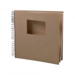 Албум за скрапбукинг, 30 × 30 / 9 х 13 cm, 25 листа, 190 g/m², кафяв